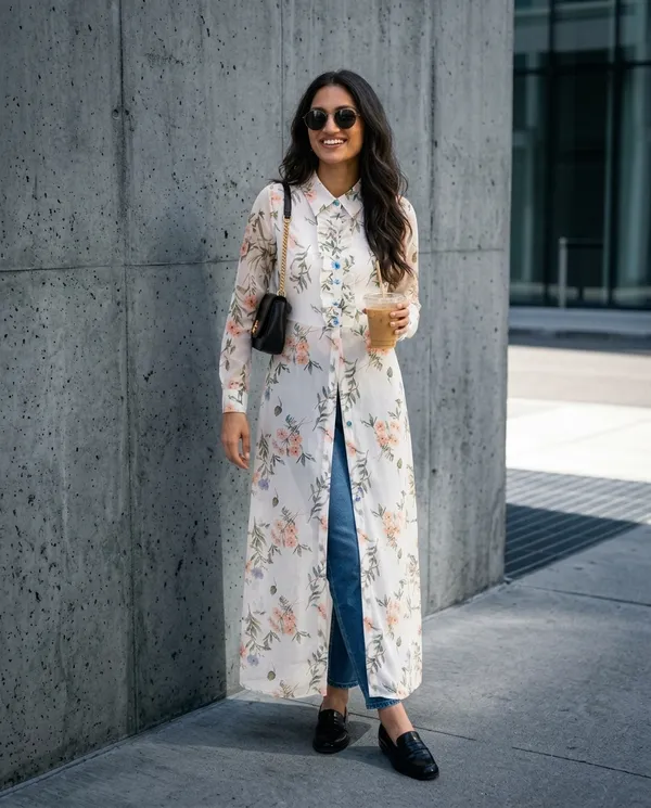 White_Chic_Georgette_Slit-Dress