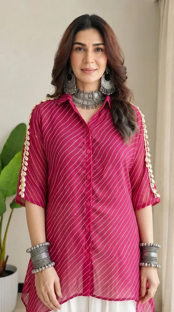 Gulaabo_Georgette_Kaftan_Shirt