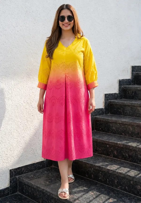 Cerise_Shaded_Dress