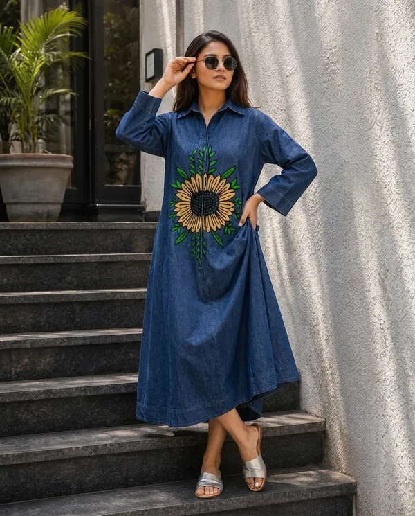 Sunflower_Muse_Denim_Dress