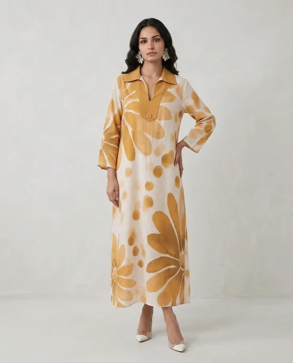 Wama Trendz Golden Bloom Dress Price in India - Buy Wama Trendz Golden  Bloom Dress online at https://wamatrendz.in