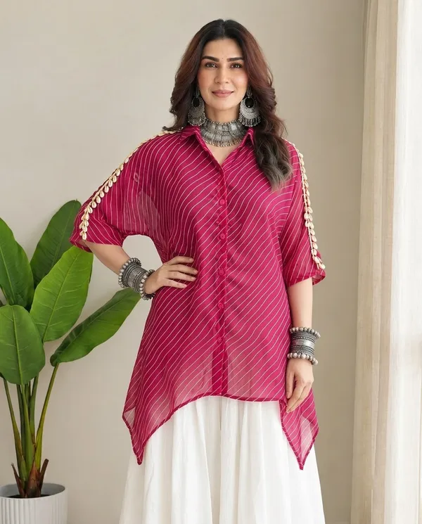 Gulaabo_Georgette_Kaftan_Shirt