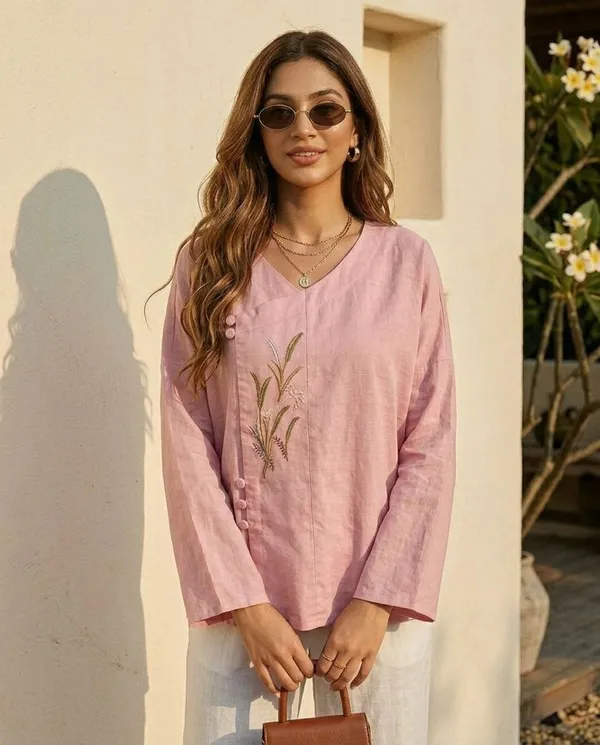 Pink_Indo_Angrakha_Tunic