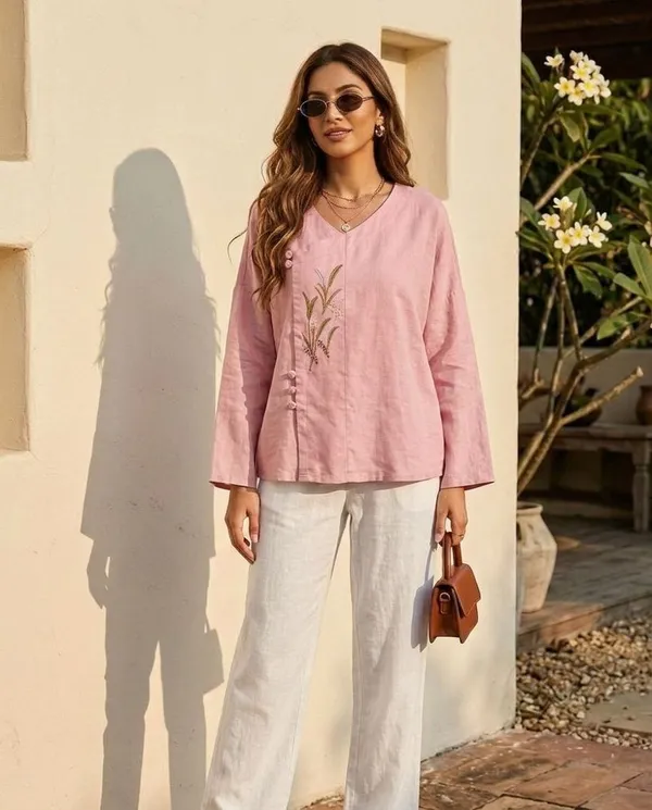 Pink_Indo_Angrakha_Tunic