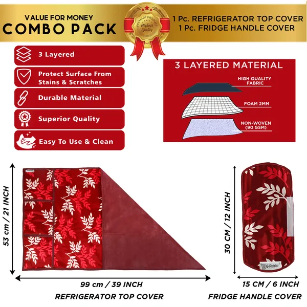 Appliances_Cover_Combo_Set_of_(1_Pc._Fridge_Top_Cover_+_1_Pc._Fridge_Handle_Cover)