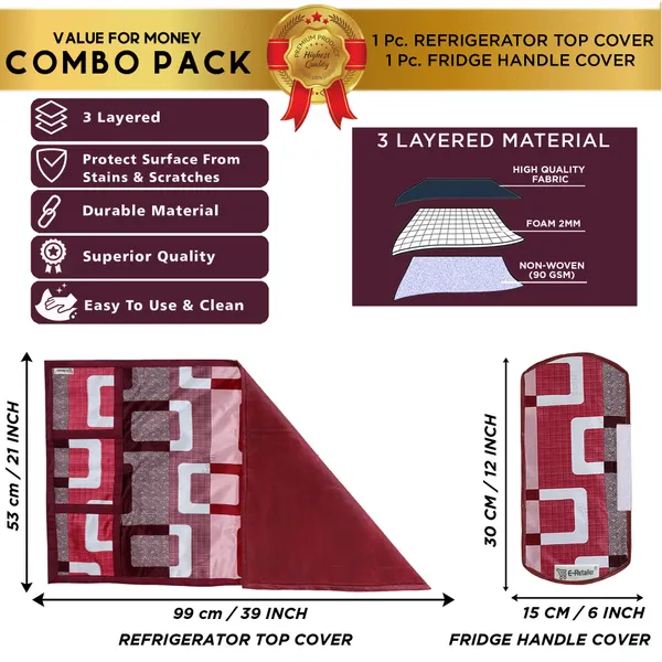 Appliances_Cover_Combo_Set_of_(1_Pc._Fridge_Top_Cover_+_1_Pc._Fridge_Handle_Cover)