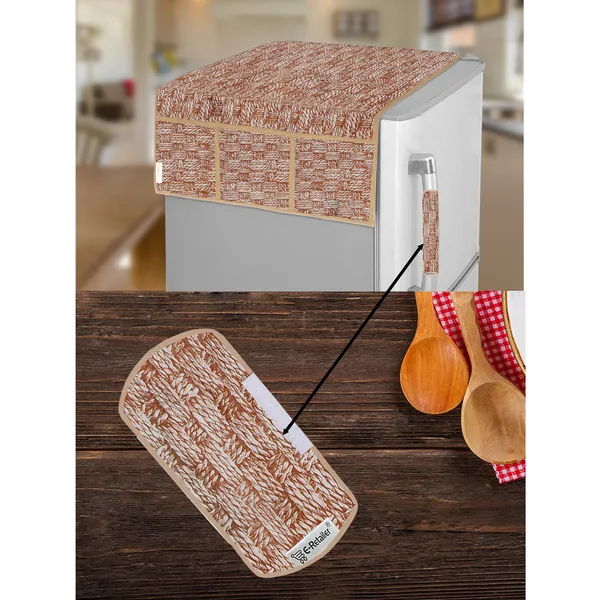 Appliances_Cover_Combo_Set_of_(1_Pc._Fridge_Top_Cover_+_1_Pc._Fridge_Handle_Cover)