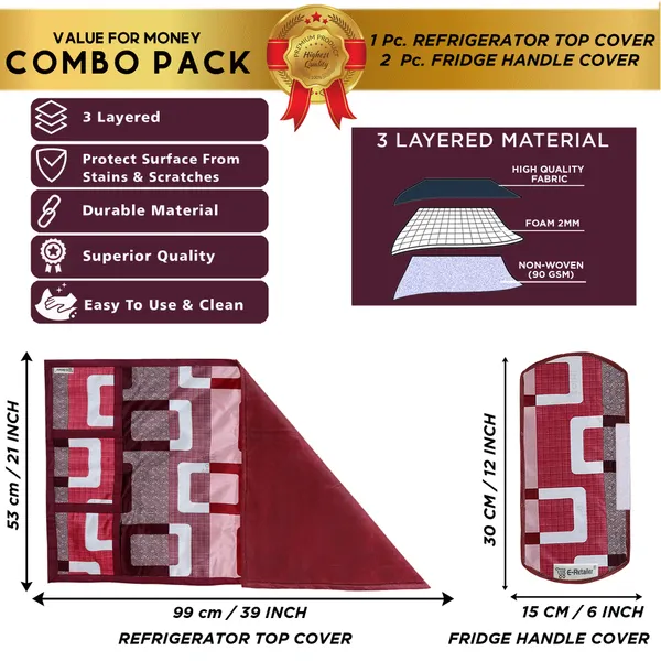 6_Pcs_Of_Cover_Multipurpose_Mats/Fridge_Mats/Refrigerator_Drawer_Mats_(Material-PP,_Color-Red,_Size-17.5X11.5_Inches)