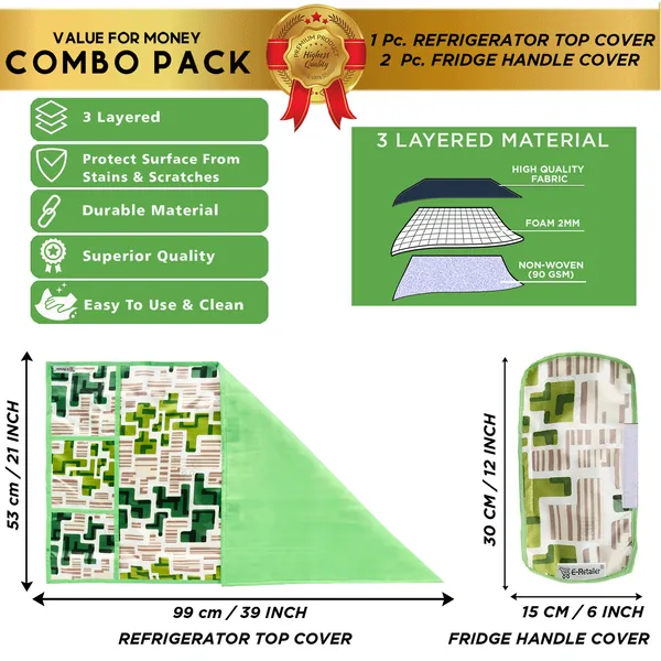 6_Pcs_Of_Cover_Appliance_Cover_Combo_Set_of_(1_Pc._Fridge_Top_Cover_+_6_Pcs._Fridge_Mat)