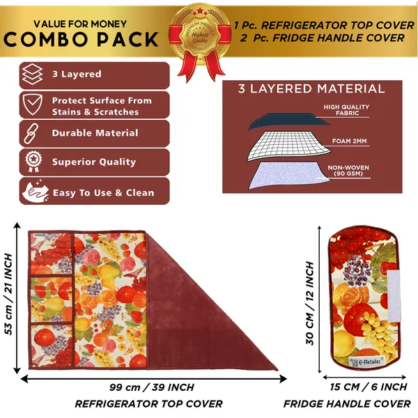 6_Pcs_Of_Cover_Appliances_Cover_Combo_Set_of_(1_Pc._Fridge_Top_Cover_+_1_Pc._Fridge_Handle_Cover_+_1_Pc._Microwave_Oven_Cover_+_6_Pcs._Fridge_Mat_+_1_Pc._Wall_Hanging_Storage_Organizer)