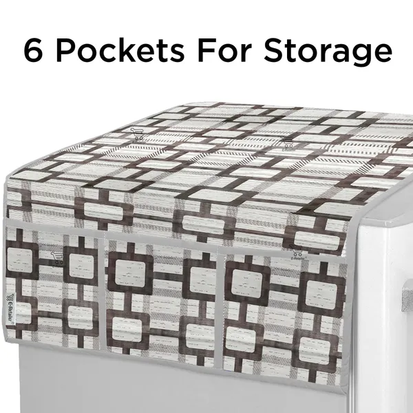 6_Pcs_Of_Cover_Appliance_Cover_Combo_Set_of_(1_Pc._Fridge_Top_Cover_+_1_Pc._Fridge_Handle_Cover_+_6_Pcs._Fridge_Mat)