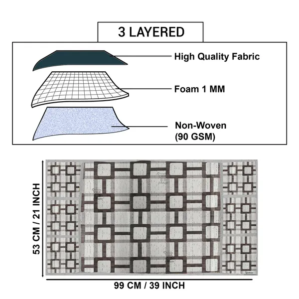 6_Pcs_Of_Cover_Appliance_Cover_Combo_Set_of_(1_Pc._Fridge_Top_Cover_+_1_Pc._Fridge_Handle_Cover_+_6_Pcs._Fridge_Mat)