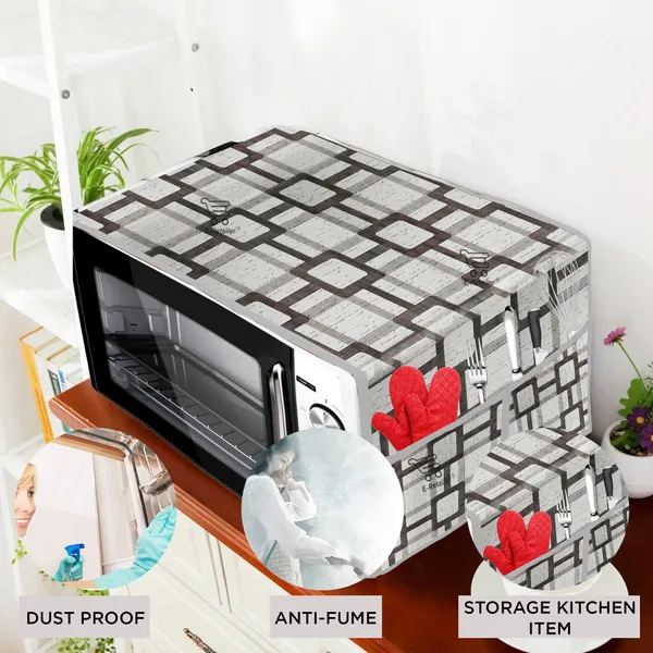 6_Pcs_Of_Cover_Appliance_Cover_Combo_Set_of_(1_Pc._Fridge_Top_Cover_+_1_Pc._Fridge_Handle_Cover_+_6_Pcs._Fridge_Mat)