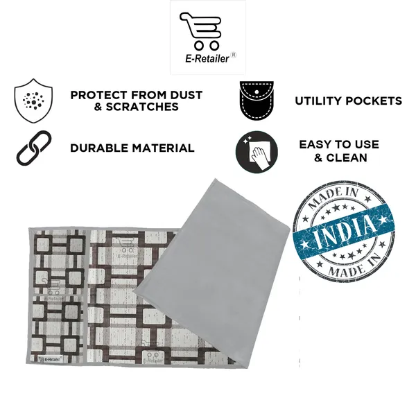 6_Pcs_Of_Cover_Appliance_Cover_Combo_Set_of_(1_Pc._Fridge_Top_Cover_+_1_Pc._Fridge_Handle_Cover_+_6_Pcs._Fridge_Mat)