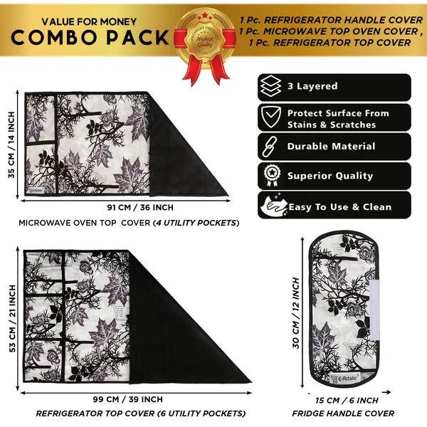 Appliance_Cover_Combo_Set_of_(1_Pc._Fridge_Top_Cover_+_1_Pc._Fridge_Handle_Cover_+_1_Pc._Microwave_Oven_Top_Cover)