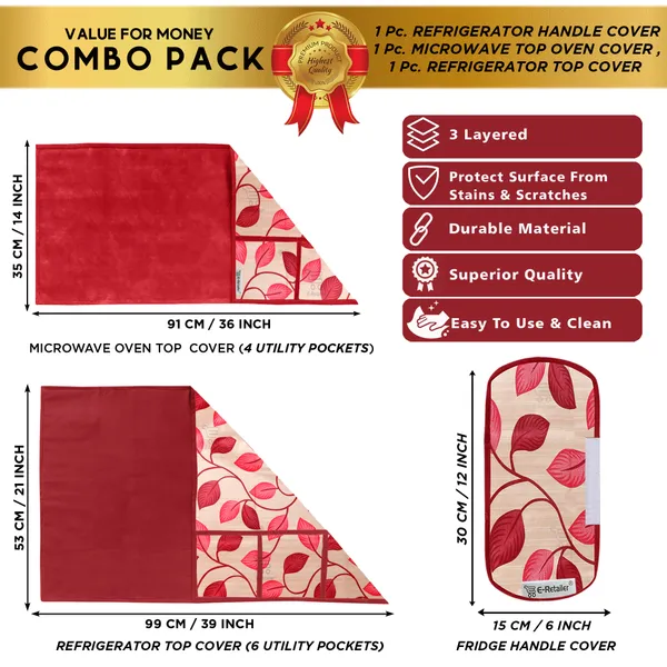 Appliance_Cover_Combo_Set_of_(1_Pc._Fridge_Top_Cover_+_1_Pc._Fridge_Handle_Cover_+_1_Pc._Microwave_Oven_Top_Cover)