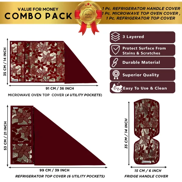 Appliance_Cover_Combo_Set_of_(1_Pc._Fridge_Top_Cover_+_1_Pc._Fridge_Handle_Cover_+_1_Pc._Microwave_Oven_Top_Cover)