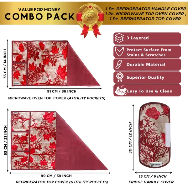 Appliance_Cover_Combo_Set_of_(1_Pc._Fridge_Top_Cover_+_1_Pc._Fridge_Handle_Cover_+_1_Pc._Microwave_Oven_Top_Cover)