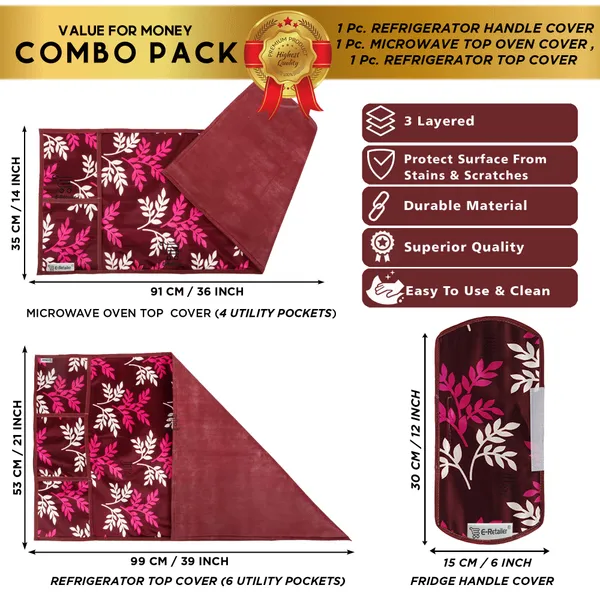 Appliance_Cover_Combo_Set_of_(1_Pc._Fridge_Top_Cover_+_1_Pc._Fridge_Handle_Cover_+_1_Pc._Microwave_Oven_Top_Cover)