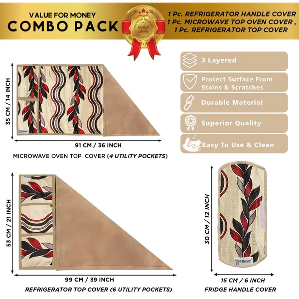 Appliance_Cover_Combo_Set_of_(1_Pc._Fridge_Top_Cover_+_1_Pc._Fridge_Handle_Cover_+_1_Pc._Microwave_Oven_Top_Cover)