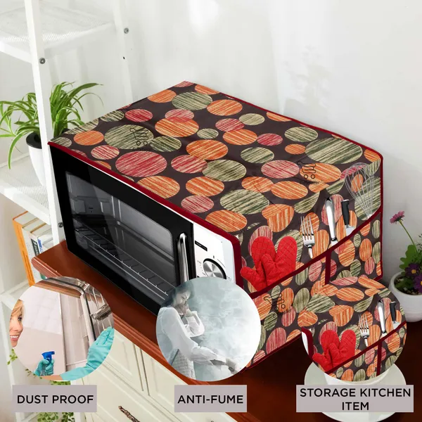 6_Pcs_Of_Cover_Appliances_Cover_Combo_Set_of_(1_Pc._Fridge_Top_Cover_+_1_Pc._Fridge_Handle_Cover_+_1_Pc._Microwave_Oven_Cover_+_6_Pcs._Fridge_Mat_+_1_Pc._Wall_Hanging_Storage_Organizer)