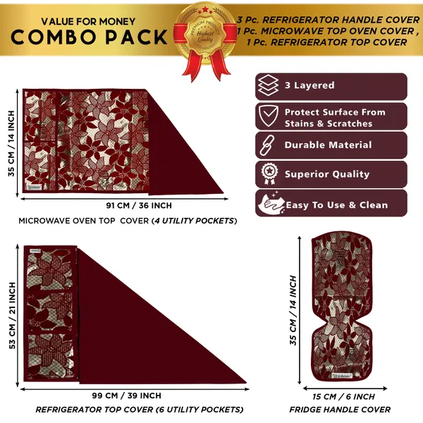 Appliance_Cover_Combo_Set_of_(1_Pc._Fridge_Top_Cover_+_3_Pcs._Fridge_Handle_Cover_+_1_Pc._Microwave_Oven_Top_Cover)
