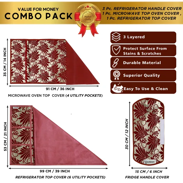 Appliance_Cover_Combo_Set_of_(1_Pc._Fridge_Top_Cover_+_3_Pcs._Fridge_Handle_Cover_+_1_Pc._Microwave_Oven_Top_Cover)