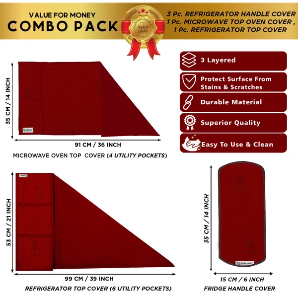 Appliance_Cover_Combo_Set_of_(1_Pc._Fridge_Top_Cover_+_3_Pcs._Fridge_Handle_Cover_+_1_Pc._Microwave_Oven_Top_Cover)