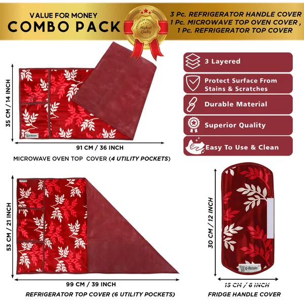 Appliance_Cover_Combo_Set_of_(1_Pc._Fridge_Top_Cover_+_3_Pcs._Fridge_Handle_Cover_+_1_Pc._Microwave_Oven_Top_Cover)