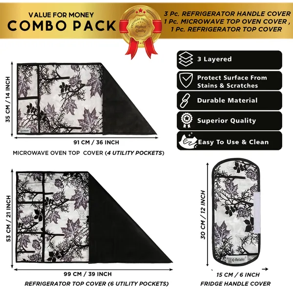 Appliance_Cover_Combo_Set_of_(1_Pc._Fridge_Top_Cover_+_3_Pcs._Fridge_Handle_Cover_+_1_Pc._Microwave_Oven_Top_Cover)