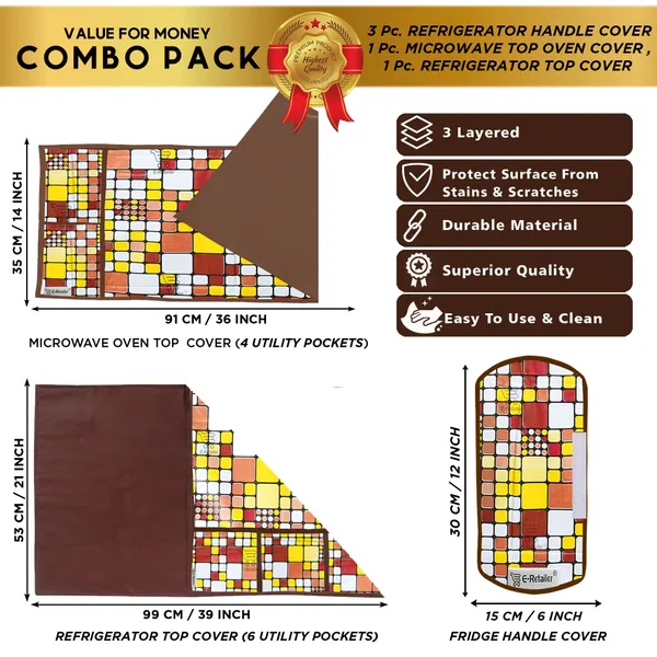 Appliance_Cover_Combo_Set_of_(1_Pc._Fridge_Top_Cover_+_3_Pcs._Fridge_Handle_Cover_+_1_Pc._Microwave_Oven_Top_Cover)