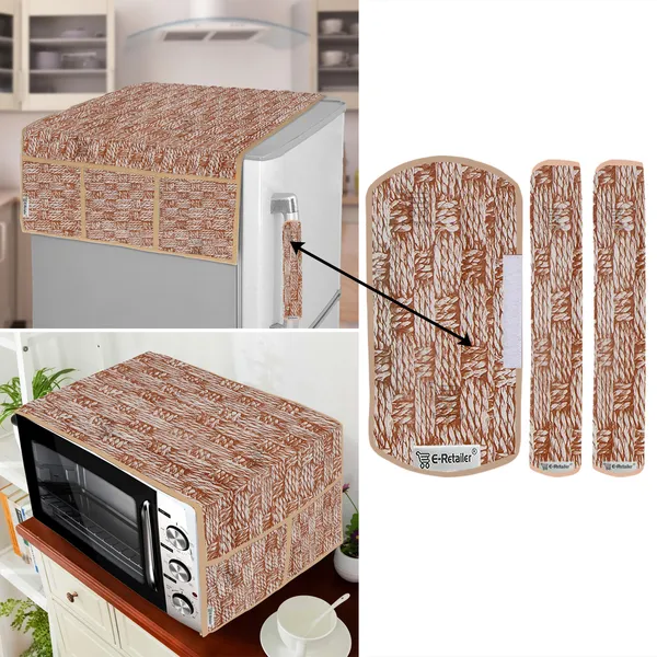 Appliance_Cover_Combo_Set_of_(1_Pc._Fridge_Top_Cover_+_3_Pcs._Fridge_Handle_Cover_+_1_Pc._Microwave_Oven_Top_Cover)