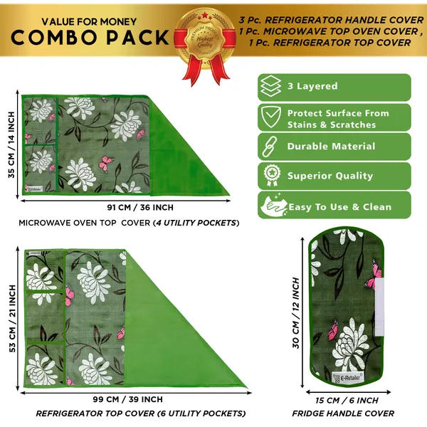 Appliance_Cover_Combo_Set_of_(1_Pc._Fridge_Top_Cover_+_3_Pcs._Fridge_Handle_Cover_+_1_Pc._Microwave_Oven_Top_Cover)