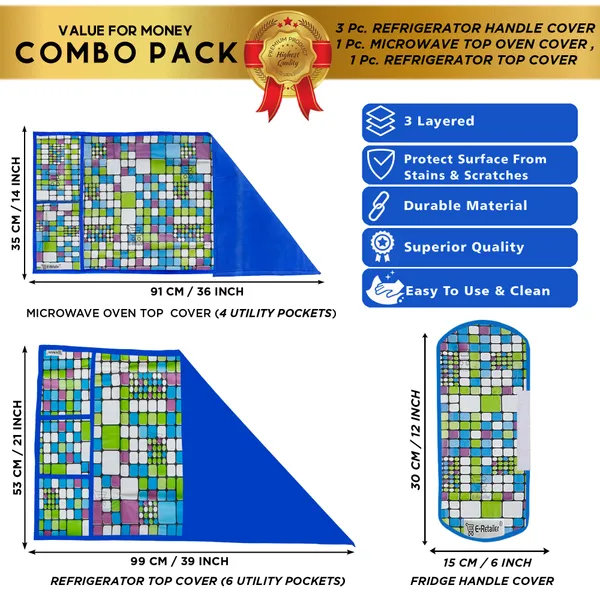Appliance_Cover_Combo_Set_of_(1_Pc._Fridge_Top_Cover_+_3_Pcs._Fridge_Handle_Cover_+_1_Pc._Microwave_Oven_Top_Cover)