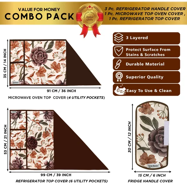 Appliance_Cover_Combo_Set_of_(1_Pc._Fridge_Top_Cover_+_3_Pcs._Fridge_Handle_Cover_+_1_Pc._Microwave_Oven_Top_Cover)