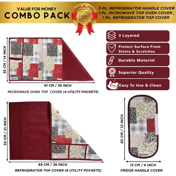 Appliance_Cover_Combo_Set_of_(1_Pc._Fridge_Top_Cover_+_3_Pcs._Fridge_Handle_Cover_+_1_Pc._Microwave_Oven_Top_Cover)