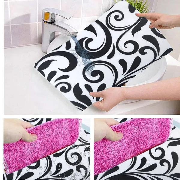 6_Pcs_Of_Cover_Appliances_Cover_Combo_Set_of_(1_Pc._Fridge_Top_Cover_+_1_Pc._Fridge_Handle_Cover_+_1_Pc._Microwave_Oven_Cover_+_6_Pcs._Fridge_Mat_+_1_Pc._Wall_Hanging_Storage_Organizer)