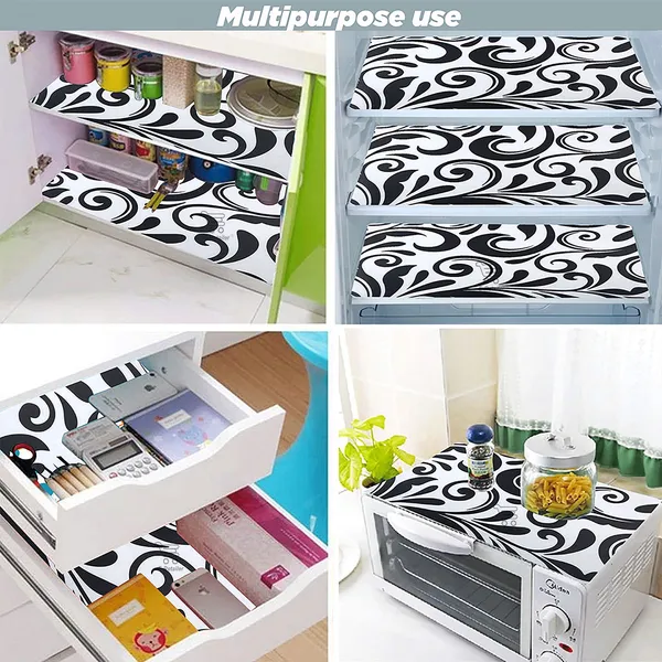 6_Pcs_Of_Cover_Appliance_Cover_Combo_Set_of_(1_Pc._Fridge_Top_Cover_+_2_Pcs._Fridge_Handle_Cover_+_6_Pcs._Fridge_Mat)