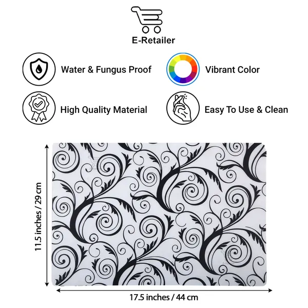 6_Pcs_Of_Cover_Multipurpose_Mats/Fridge_Mats/Refrigerator_Drawer_Mats_(Material-PP,_Color-Red,_Size-17.5X11.5_Inches)