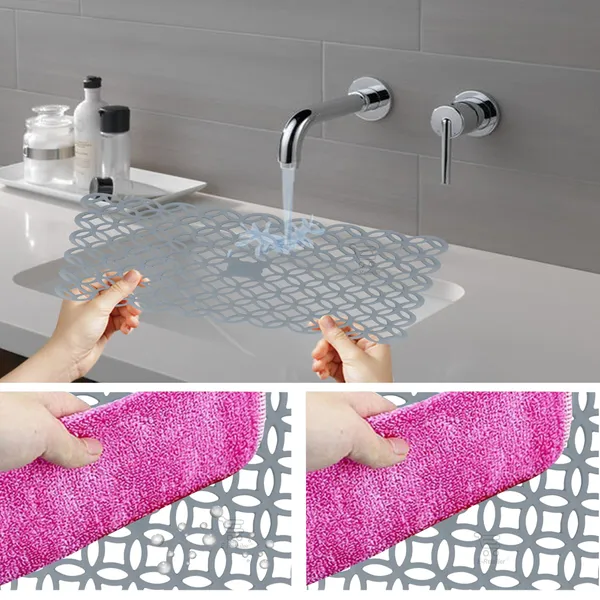 6_Pcs_Of_Cover_Appliances_Cover_Combo_Set_of_(1_Pc._Fridge_Top_Cover_+_2_Pcs._Fridge_Handle_Cover_+_6_Pcs._Fridge_Mat_+_1_Pc._Wall_Hanging_Storage_Organizer)