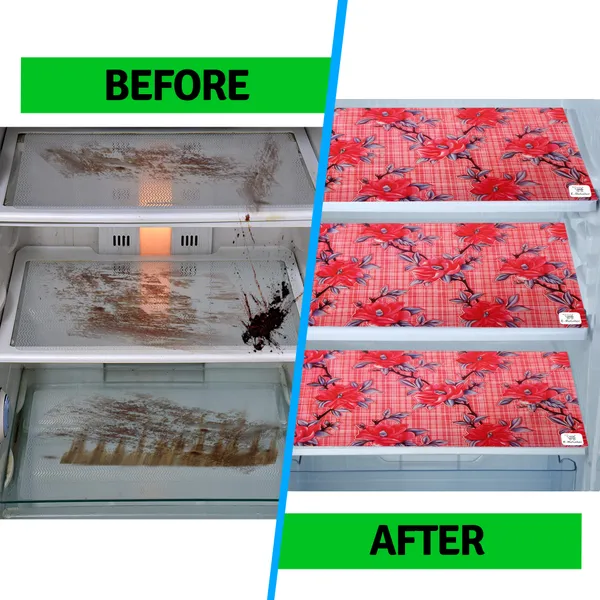 6_Pcs_Of_Cover_Appliance_Cover_Combo_Set_of_(1_Pc._Fridge_Top_Cover_+_1_Pc._Fridge_Handle_Cover_+_6_Pcs._Fridge_Mat)