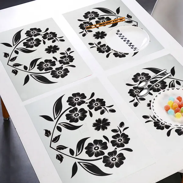 6_Pcs_Of_Cover_Appliance_Cover_Combo_Set_of_(1_Pc._Fridge_Top_Cover_+_1_Pc._Fridge_Handle_Cover_+_6_Pcs._Fridge_Mat)