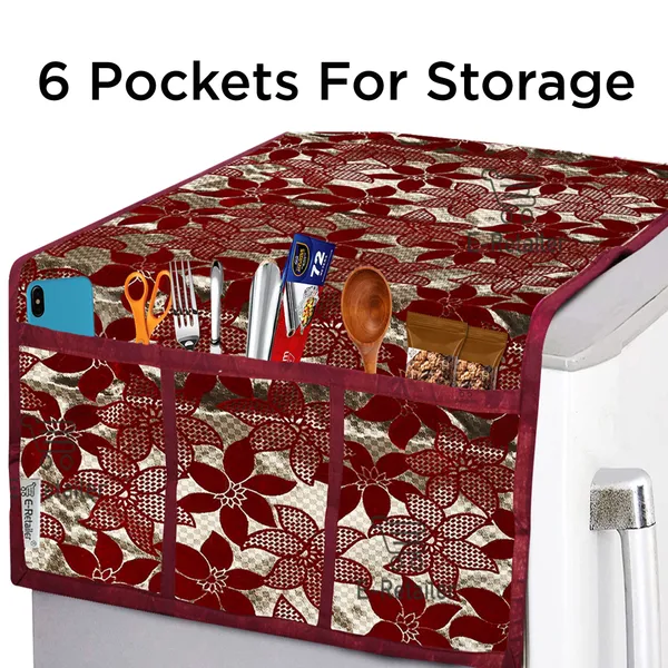 Appliance_Cover_Combo_Set_of_(1_Pc._Fridge_Top_Cover_+_1_Pc._Fridge_Handle_Cover_+_3_Pcs._Fridge_Mat)