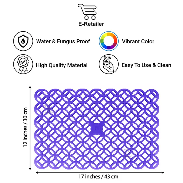 6_Pcs_Of_Cover_Multipurpose_Mats/Fridge_Mats/Refrigerator_Drawer_Mats_(Material-PP,_Color-Red,_Size-17.5X11.5_Inches)