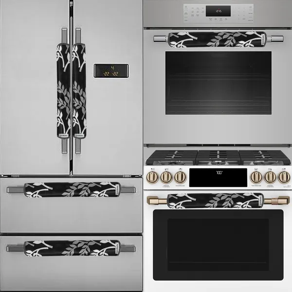 Appliance_Cover_Combo_Set_of_(1_Pc._Fridge_Top_Cover_+_1_Pc._Fridge_Handle_Cover_+_4_Pcs._Fridge_Mat)