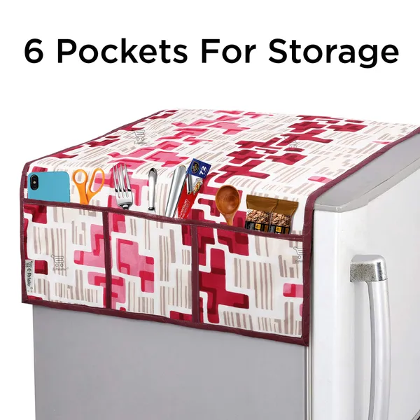 Appliance_Cover_Combo_Set_of_(1_Pc._Fridge_Top_Cover_+_1_Pc._Fridge_Handle_Cover_+_3_Pcs._Fridge_Mat)