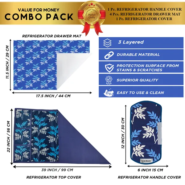 Appliance_Cover_Combo_Set_of_(1_Pc._Fridge_Top_Cover_+_1_Pc._Fridge_Handle_Cover_+_4_Pcs._Fridge_Mat)