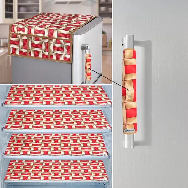 Appliance_Cover_Combo_Set_of_(1_Pc._Fridge_Top_Cover_+_1_Pc._Fridge_Handle_Cover_+_4_Pcs._Fridge_Mat)