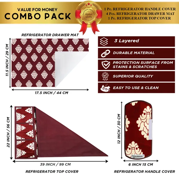 Appliance_Cover_Combo_Set_of_(1_Pc._Fridge_Top_Cover_+_1_Pc._Fridge_Handle_Cover_+_4_Pcs._Fridge_Mat)