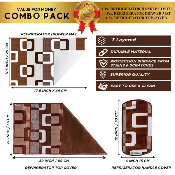 Appliance_Cover_Combo_Set_of_(1_Pc._Fridge_Top_Cover_+_1_Pc._Fridge_Handle_Cover_+_4_Pcs._Fridge_Mat)
